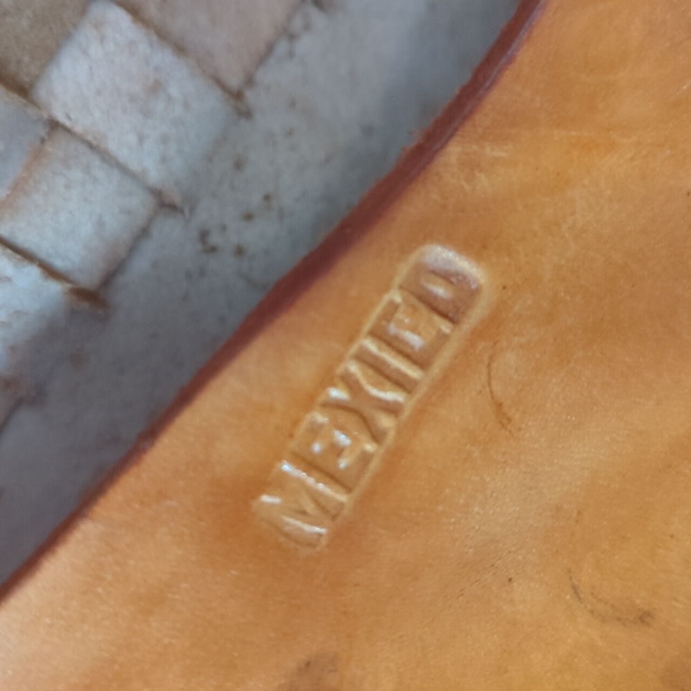 Vintage 70's Painted Leather Crossbody - Picture 5 of 6